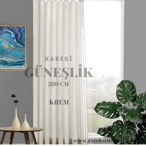 Karesi Güneşlik Krem 280 cm